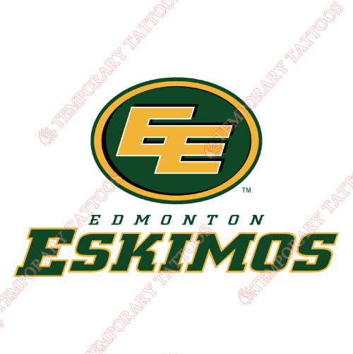 Edmonton Eskimos Customize Temporary Tattoos Stickers NO.7589